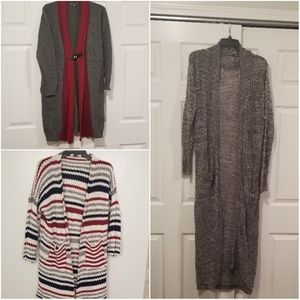 Bundle of 3 cardigan/dusters